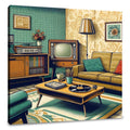 1950s Living Room Canvas