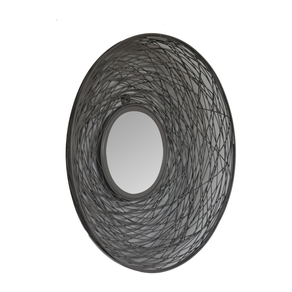 Artisan Furniture Wall Decor - Round Nested Mirror, Grey