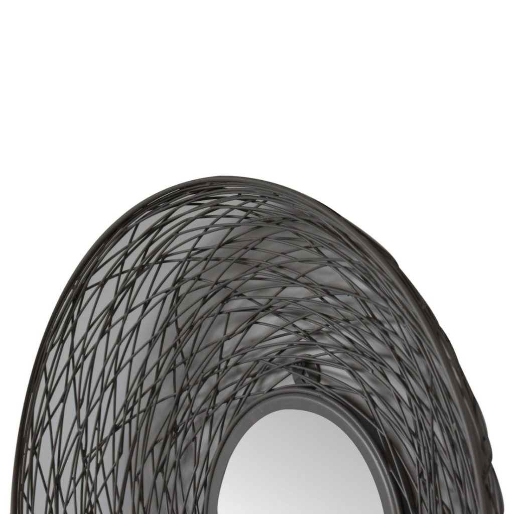 Artisan Furniture Wall Decor - Round Nested Mirror, Grey