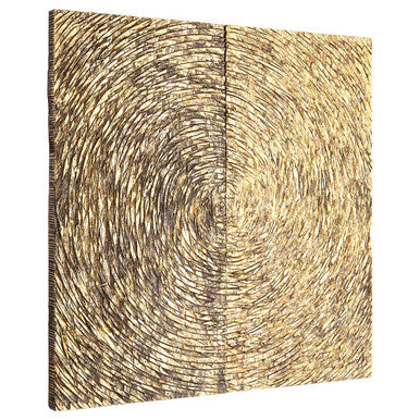Wood Carving Gold Finish Wall Art | Modello