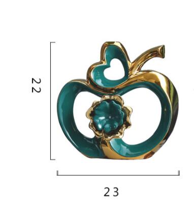 Ceramic Desktop Sculpture | Modern Glazed Titanium Figurine