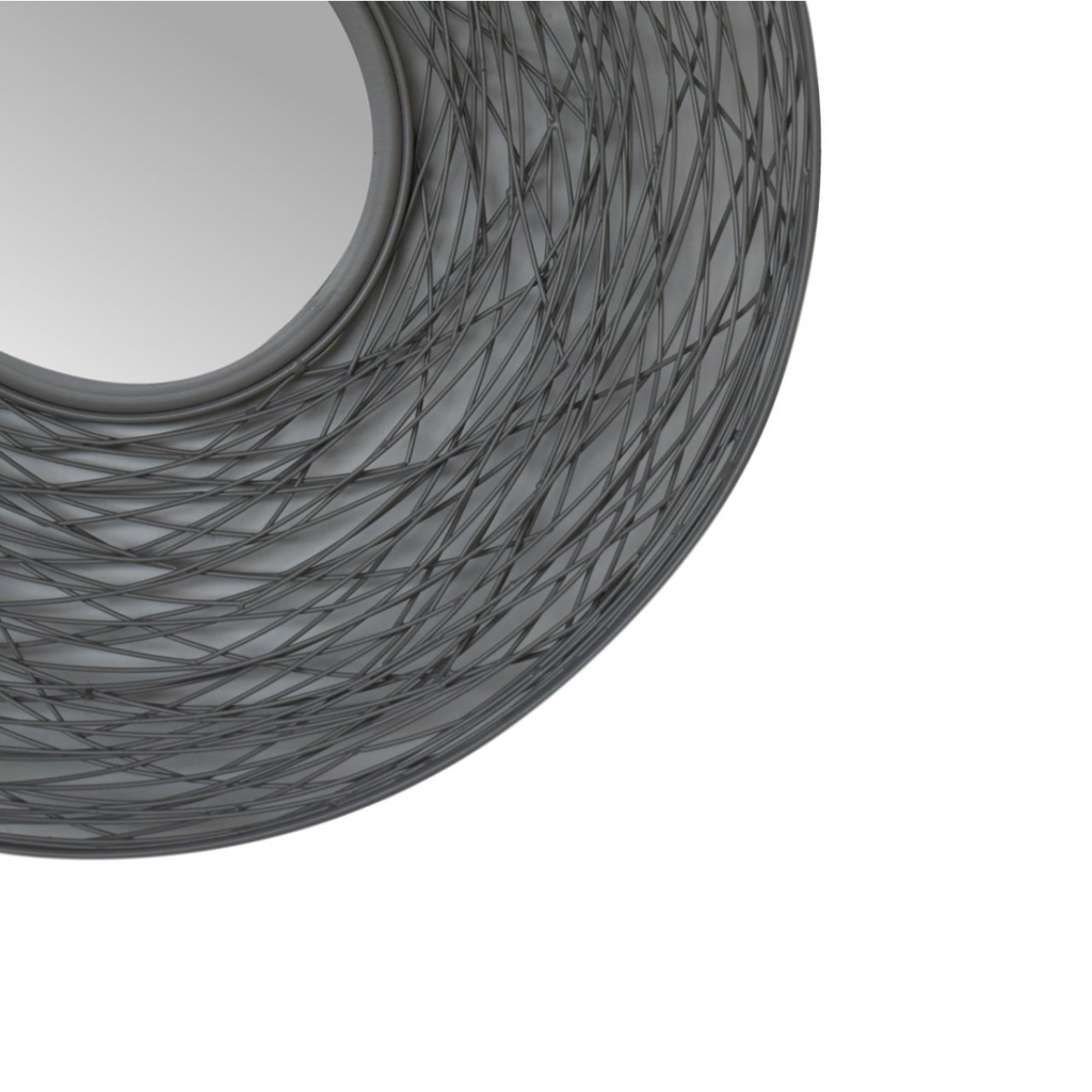 Artisan Furniture Wall Decor - Round Nested Mirror, Grey