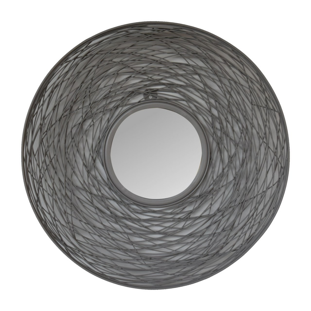 Artisan Furniture Wall Decor - Round Nested Mirror, Grey